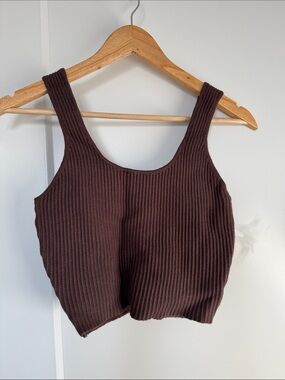 Brown Knit Tank